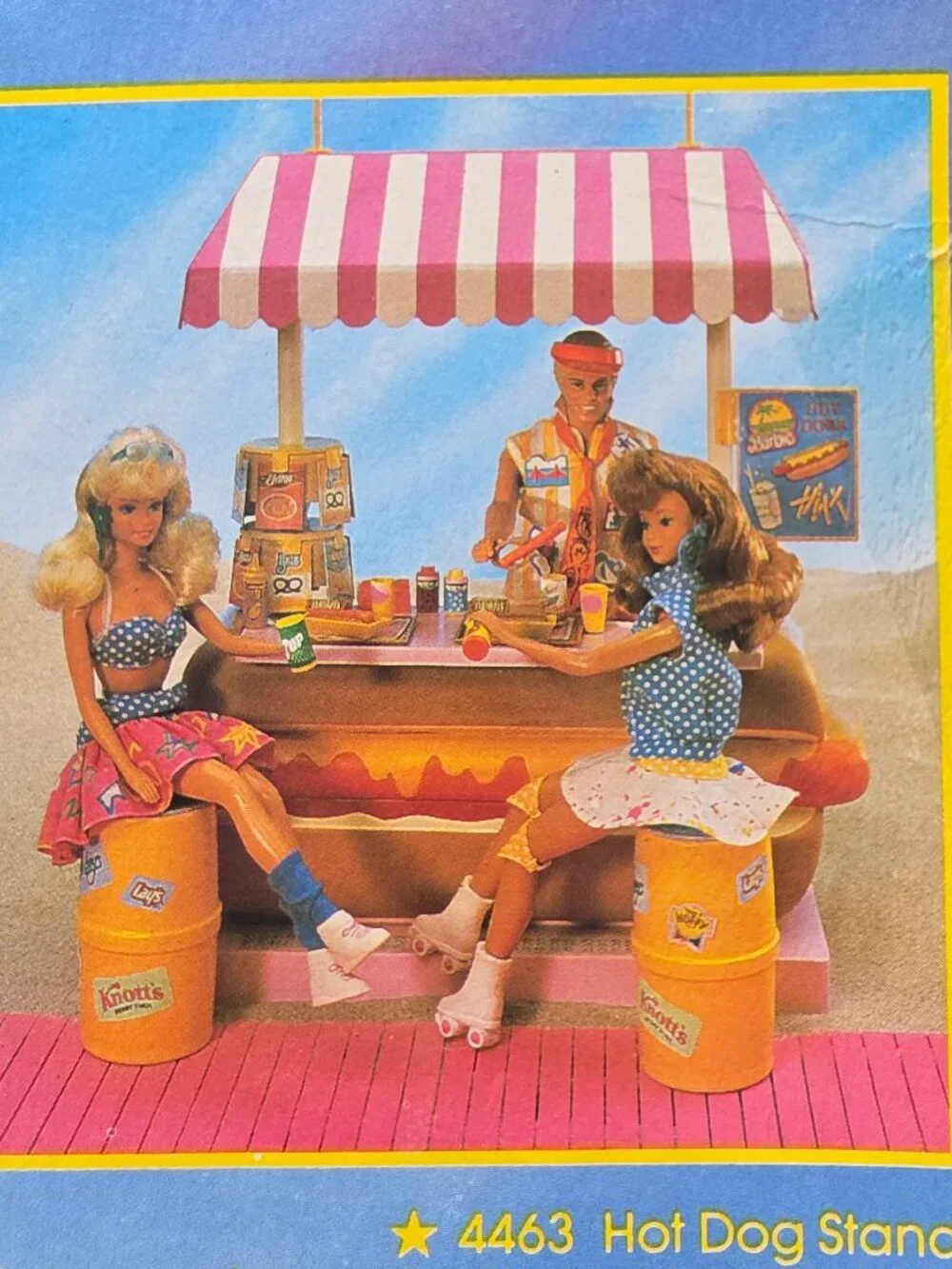 Vintage 1987 Barbie California Dream Surf n Shop Playset Box Accessories 4461